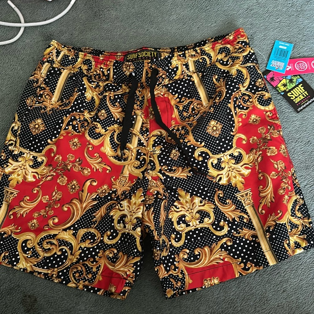 Surf society swimwear swimsuit trunks men’s size small new with tags